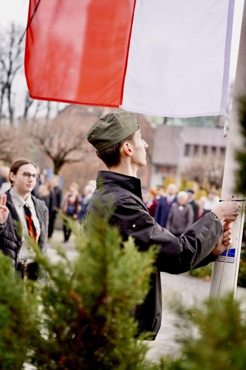 Zdjęcie w galerii na portalu naszwodzislaw.com: Miejskie obchody Święta Niepodległości w Rydułtowach [FOTO] wiadomości z regionu