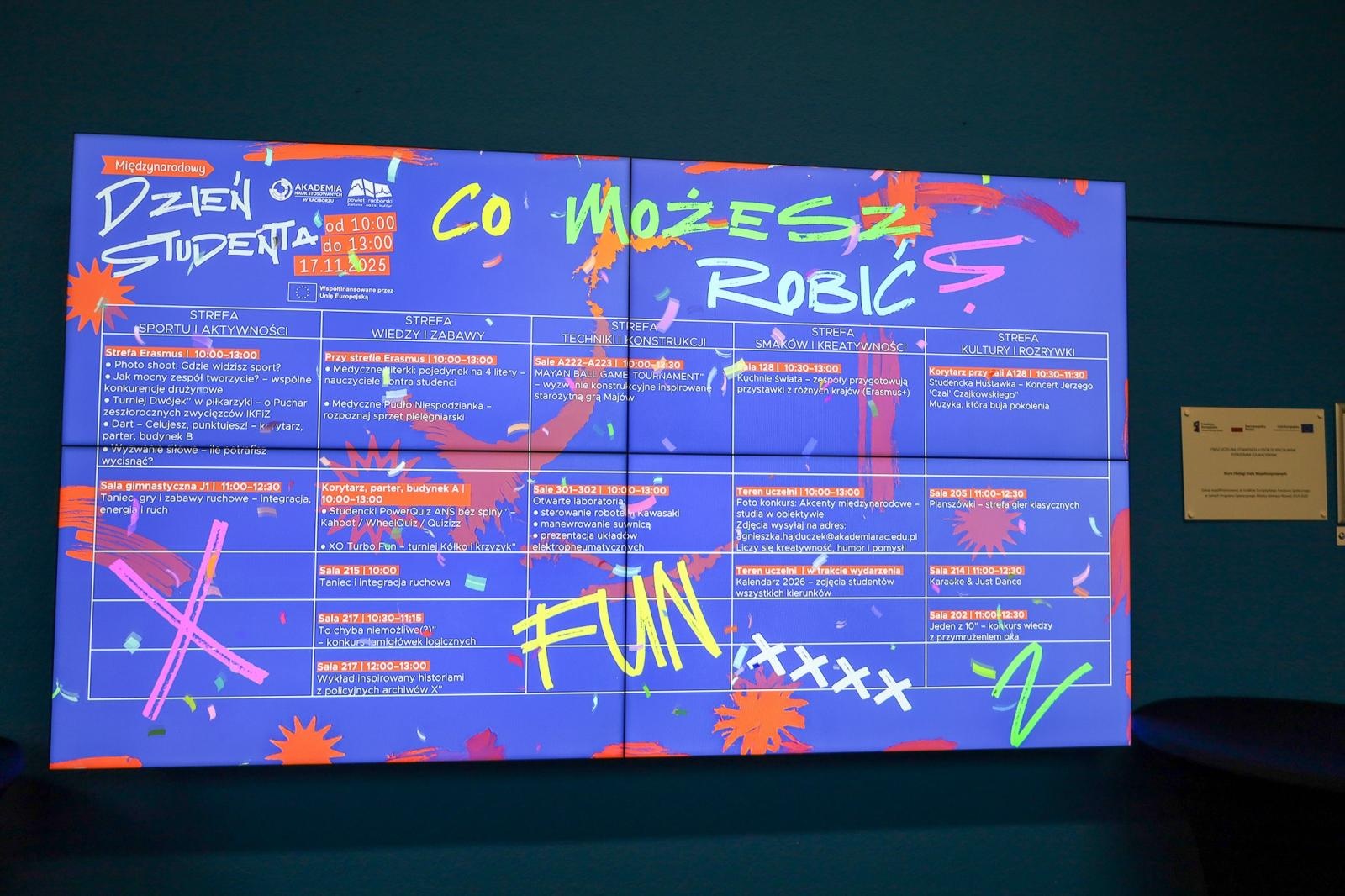 Zdjęcie w galerii na portalu naszwodzislaw.com: Międzynarodowy Dzień Studenta w raciborskiej ANS. Święto pełne energii, integracji i słodkich atrakcji wiadomości z regionu