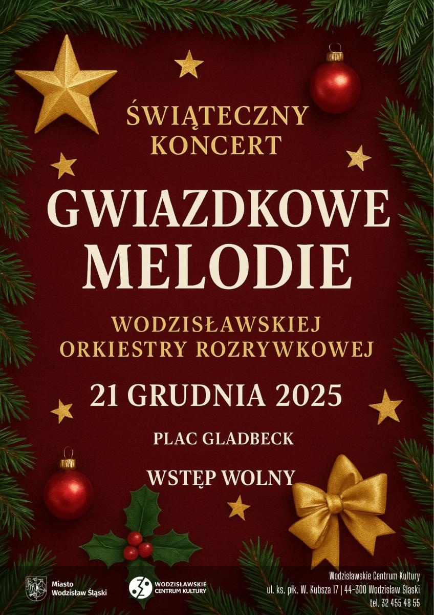 Zdjęcie w galerii na portalu naszwodzislaw.com: Gwiazdkowe melodie. Świąteczny koncert Wodzisławskiej Orkiestry Rozrywkowej wiadomości z regionu