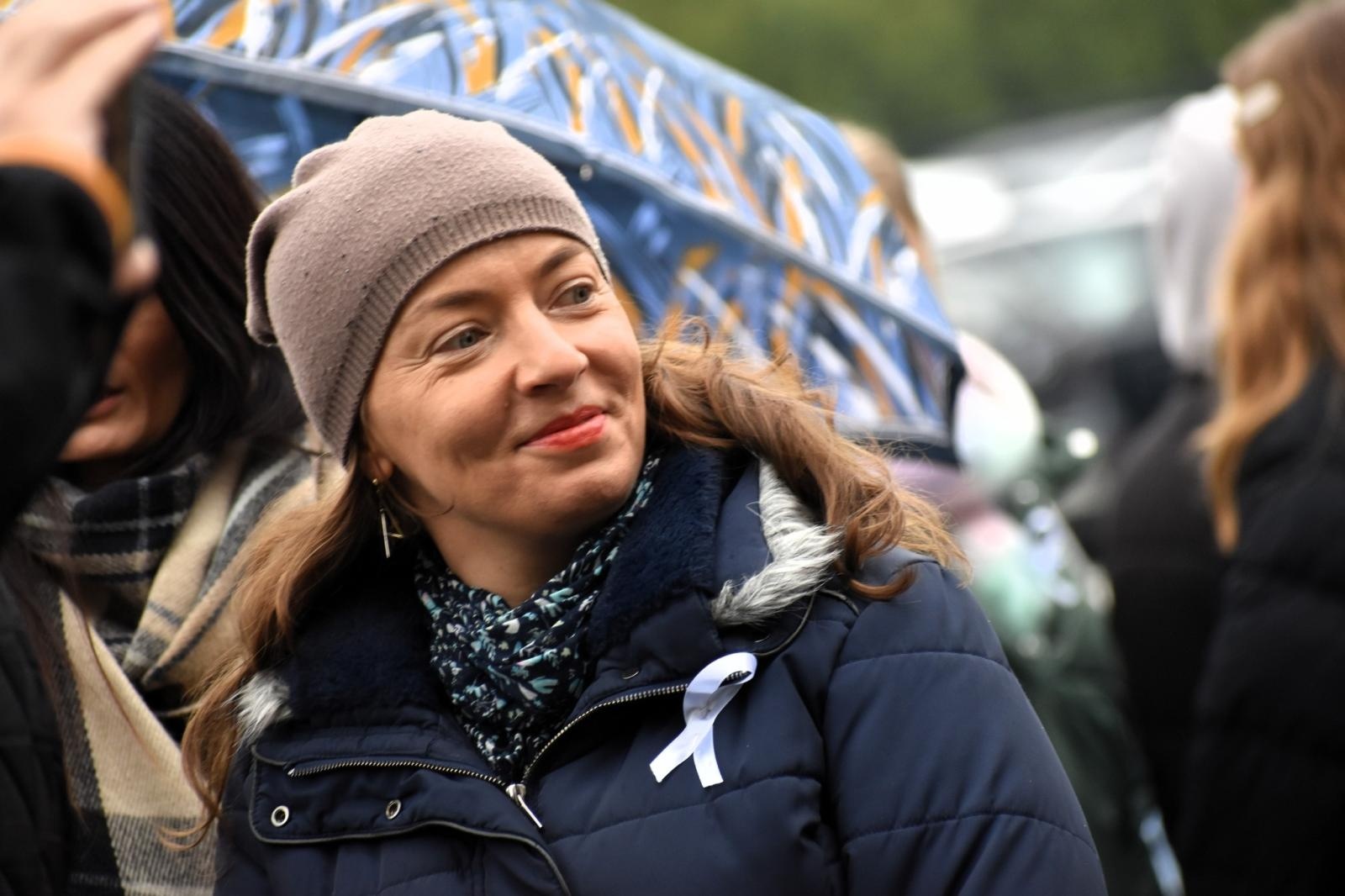 Zdjęcie w galerii na portalu naszwodzislaw.com: Wodzisław Śląski. Marsz białej wstążki przeszedł ulicami miasta [FOTO] wiadomości z regionu