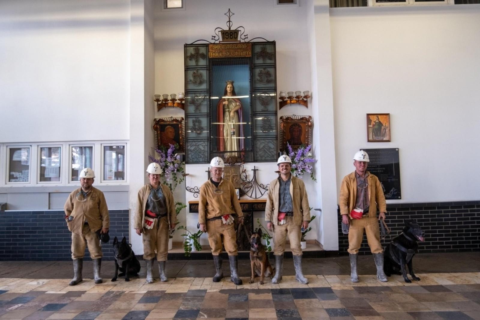 Zdjęcie w galerii na portalu naszwodzislaw.com: Szkolenie psów służbowych 1080 metrów pod ziemią wiadomości z regionu