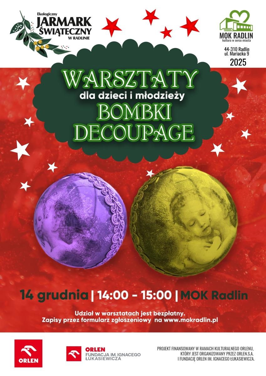 Zdjęcie w galerii na portalu naszwodzislaw.com: Warsztaty w MOK Radlin w ramach Ekologicznego Jarmarku Świątecznego wiadomości z regionu