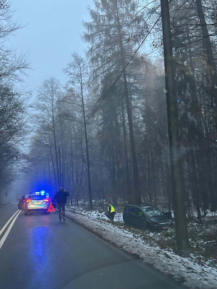 Zdjęcie w galerii na portalu naszwodzislaw.com: Poranna kolizja opla i citroena na ul. Grodzisko wiadomości z regionu