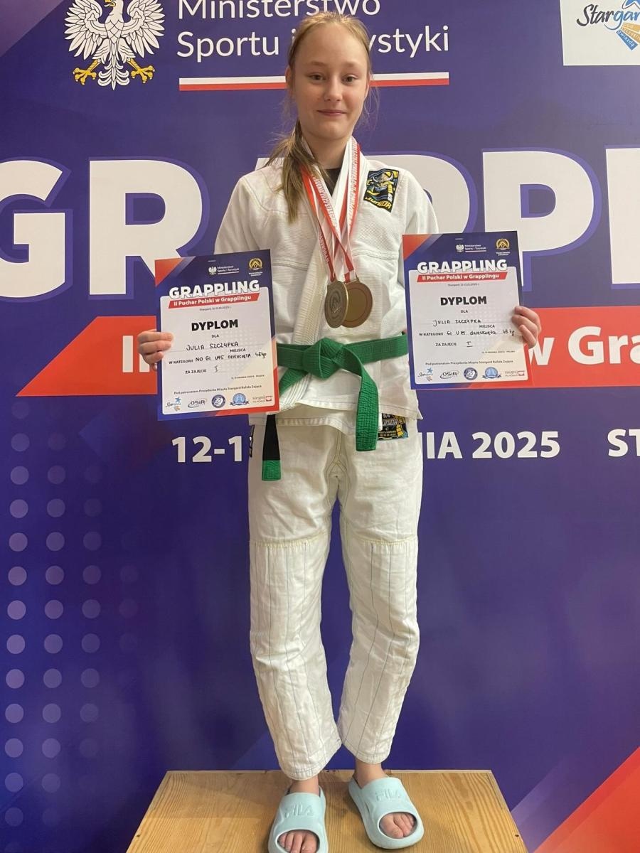 Zdjęcie w galerii na portalu naszwodzislaw.com: Podwójny triumf Julii Szczypki na Pucharze Polski w grapplingu wiadomości z regionu