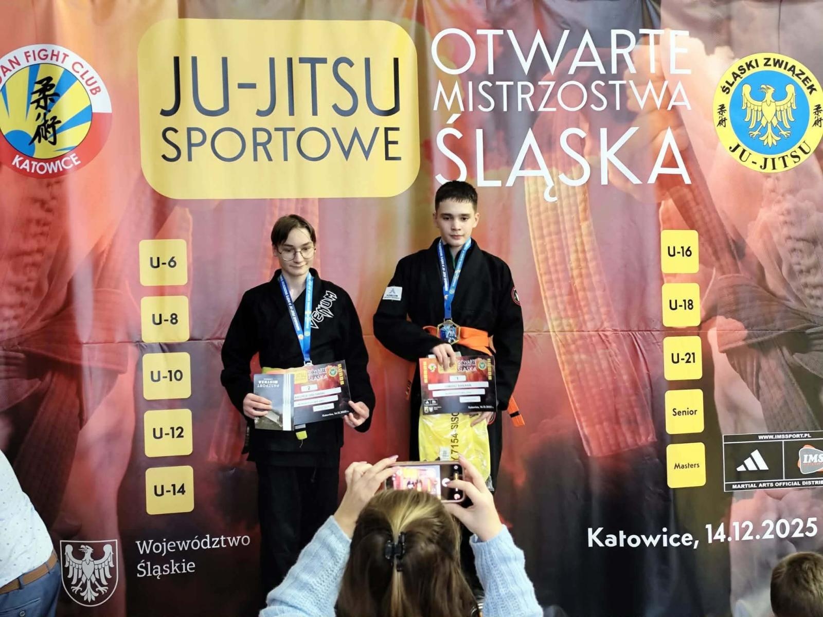 Zdjęcie w galerii na portalu naszwodzislaw.com: Mistrzostwa Śląska w jujitsu. Świetne wyniki zawodników Akademii Top Team wiadomości z regionu