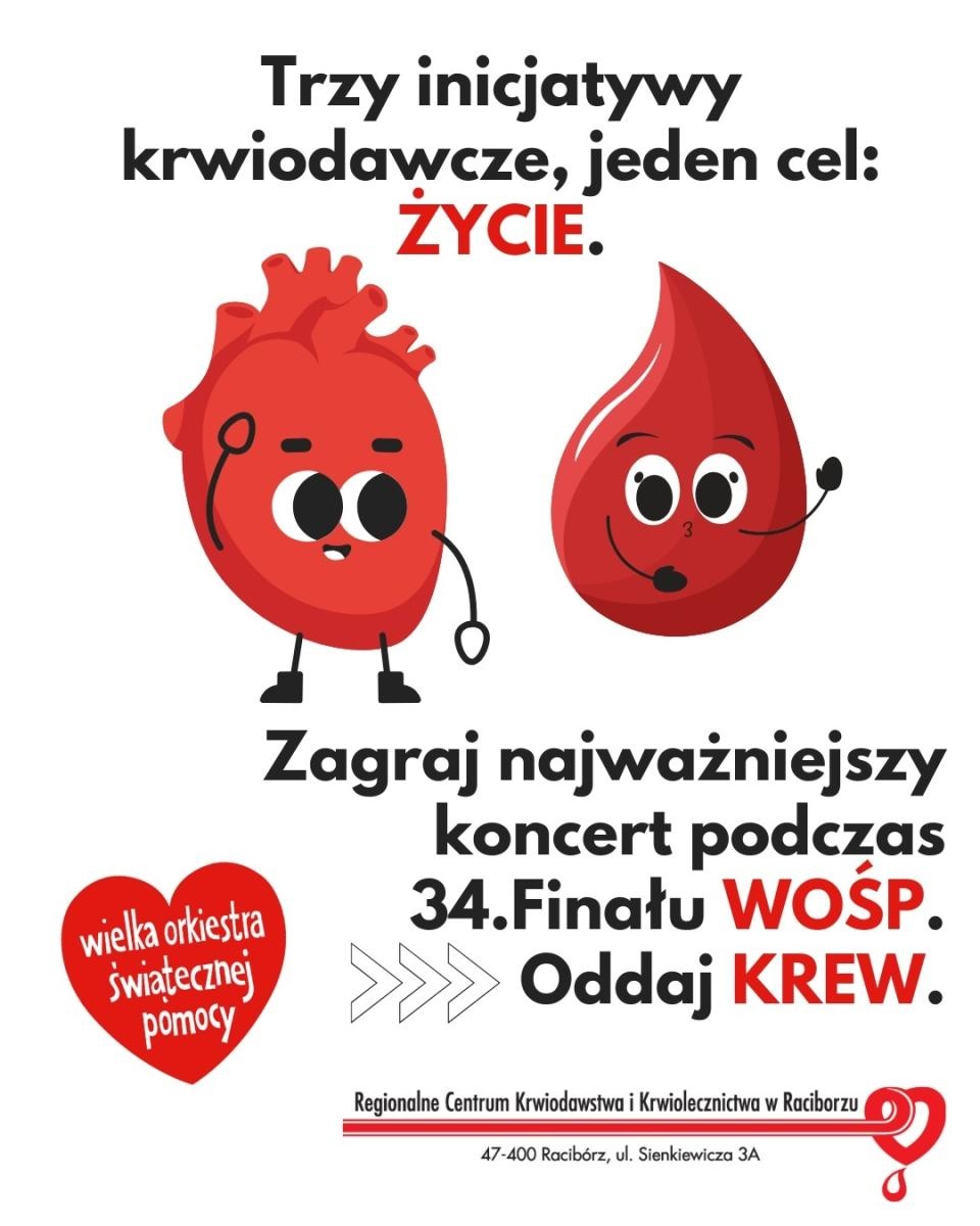 Zdjęcie w galerii na portalu naszwodzislaw.com: Podziel się życiem podczas Finału WOŚP. Regionalne inicjatywy krwiodawcze już w ostatnią niedzielę stycznia wiadomości z regionu