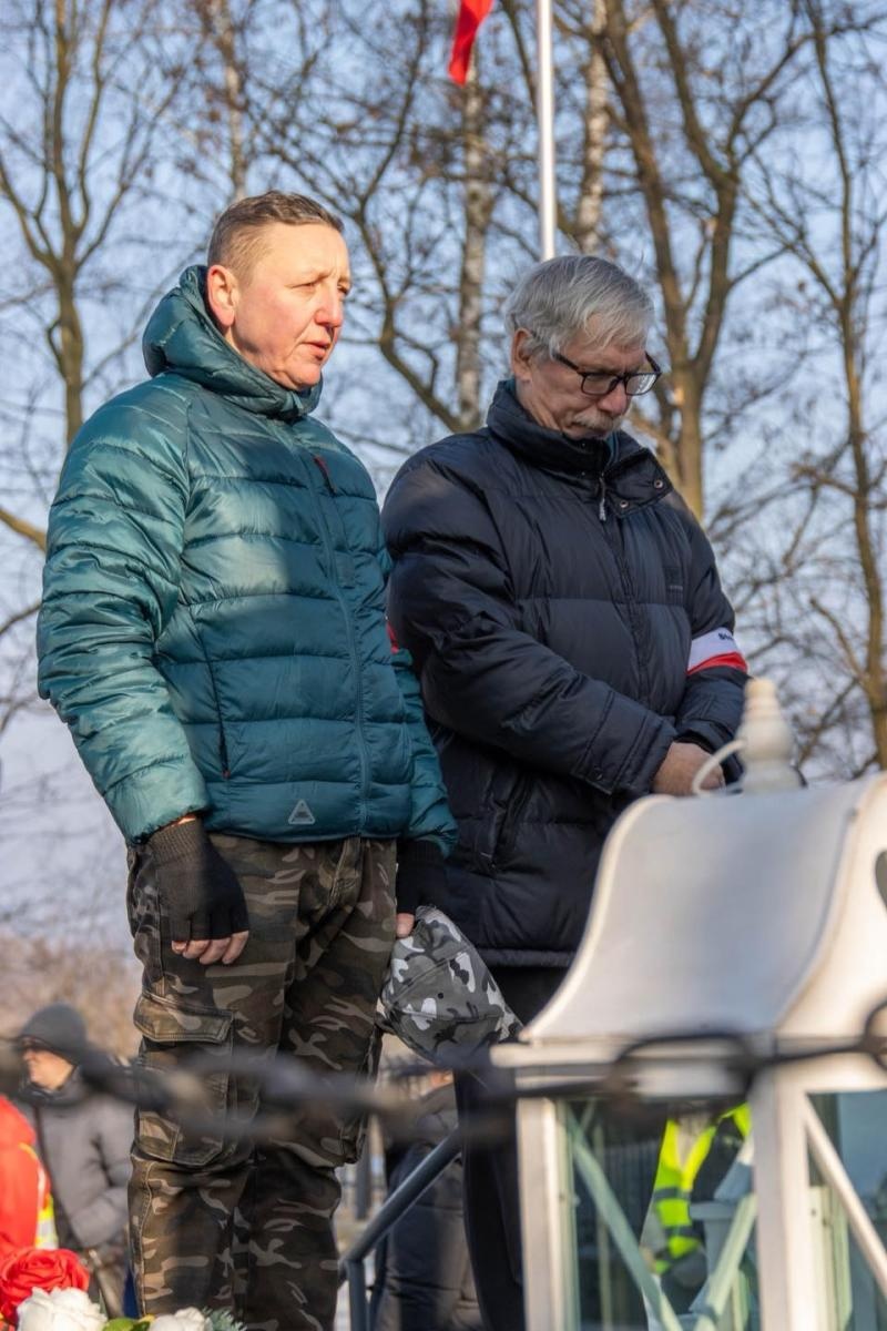 Zdjęcie w galerii na portalu naszwodzislaw.com: Historia, której nie wolno zapomnieć. Wodzisławskie obchody 81. rocznicy Marszu Śmierci [FOTO] wiadomości z regionu