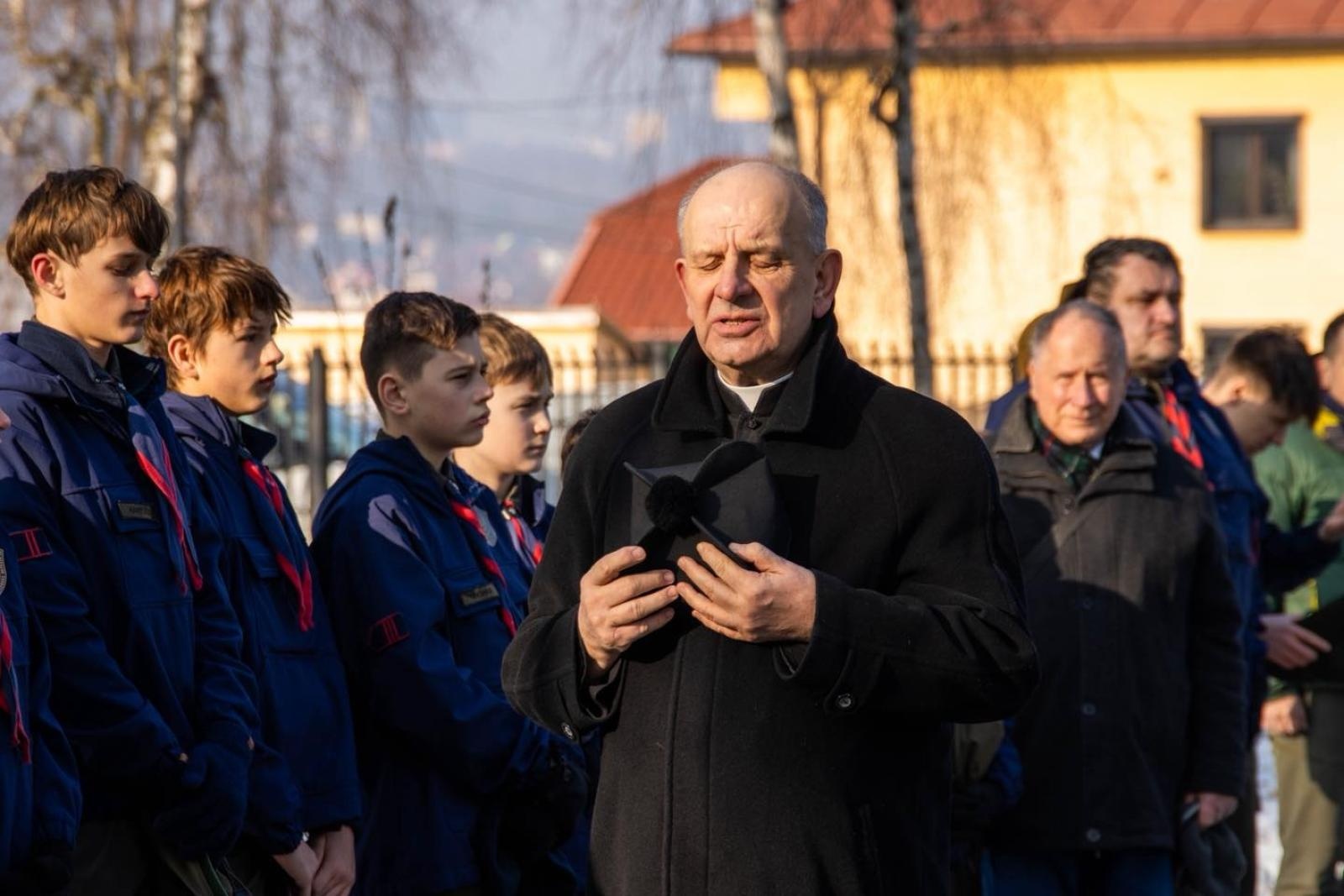 Zdjęcie w galerii na portalu naszwodzislaw.com: Historia, której nie wolno zapomnieć. Wodzisławskie obchody 81. rocznicy Marszu Śmierci [FOTO] wiadomości z regionu