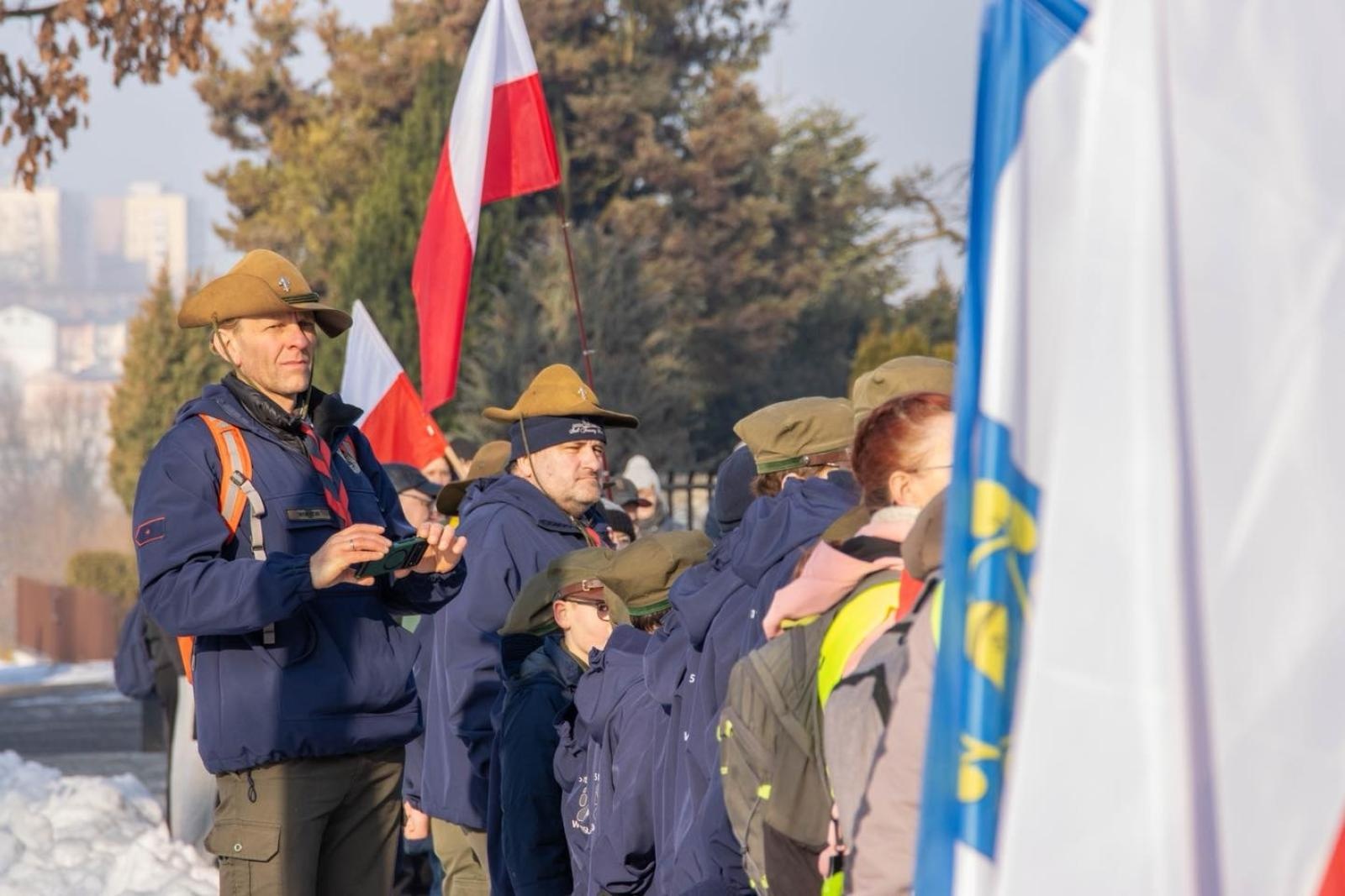 Zdjęcie w galerii na portalu naszwodzislaw.com: Historia, której nie wolno zapomnieć. Wodzisławskie obchody 81. rocznicy Marszu Śmierci [FOTO] wiadomości z regionu