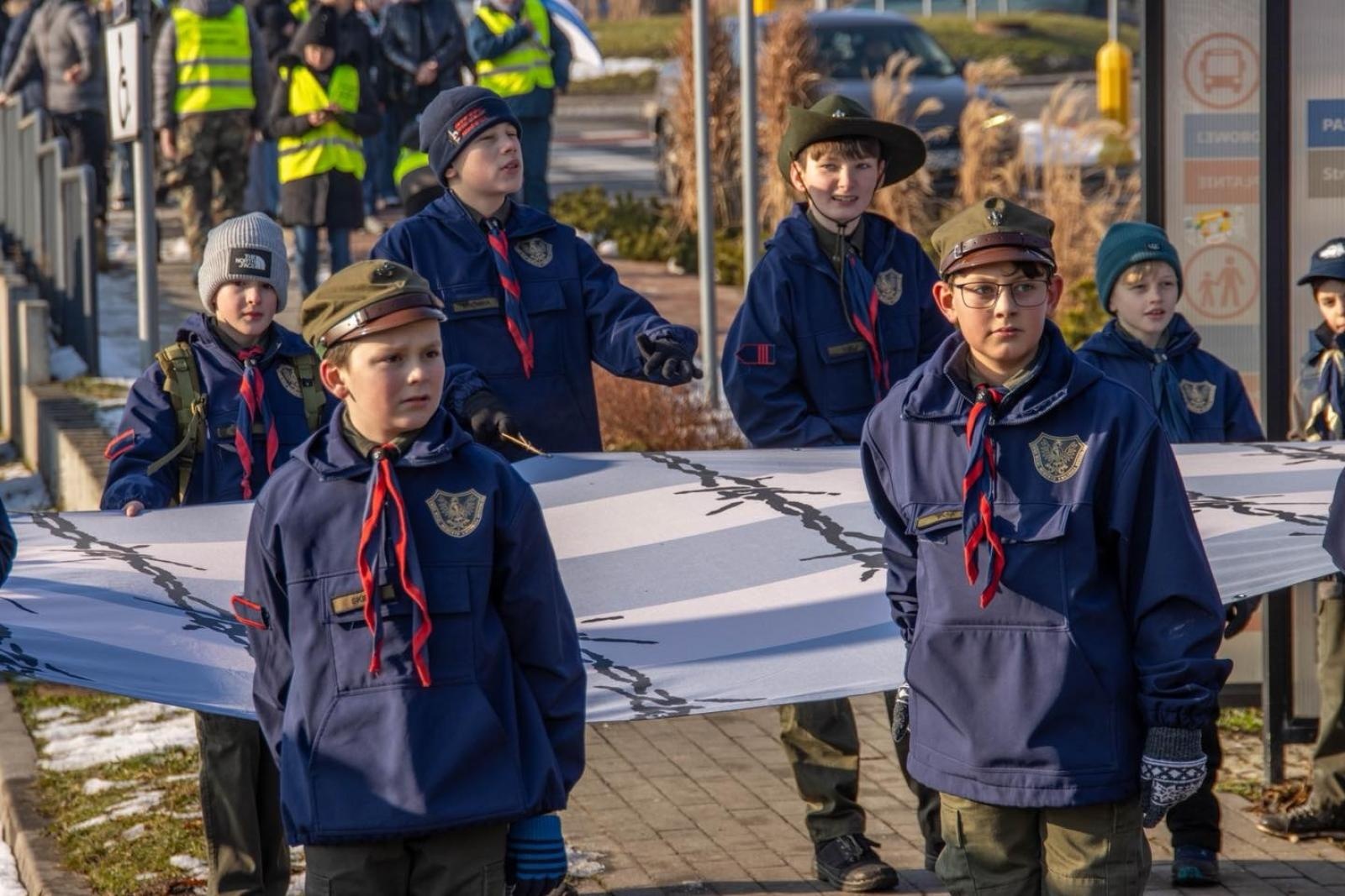 Zdjęcie w galerii na portalu naszwodzislaw.com: Historia, której nie wolno zapomnieć. Wodzisławskie obchody 81. rocznicy Marszu Śmierci [FOTO] wiadomości z regionu