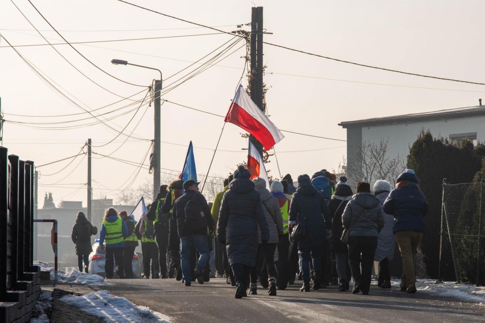 Zdjęcie w galerii na portalu naszwodzislaw.com: Historia, której nie wolno zapomnieć. Wodzisławskie obchody 81. rocznicy Marszu Śmierci [FOTO] wiadomości z regionu