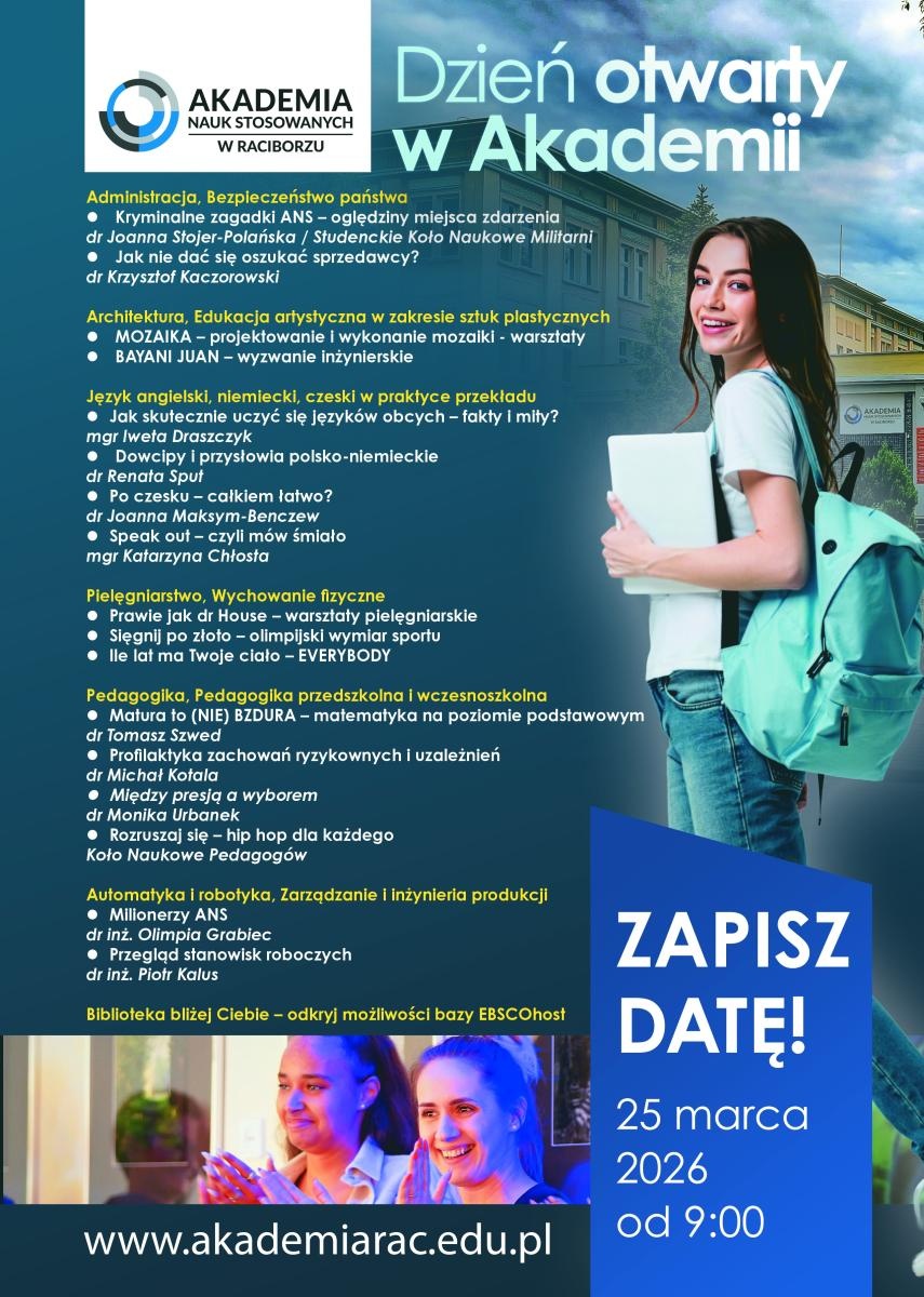 Zdjęcie w galerii na portalu naszwodzislaw.com: Dzień Otwarty w Akademii Nauk Stosowanych w Raciborzu – program, który pokazuje praktykę w działaniu wiadomości z regionu