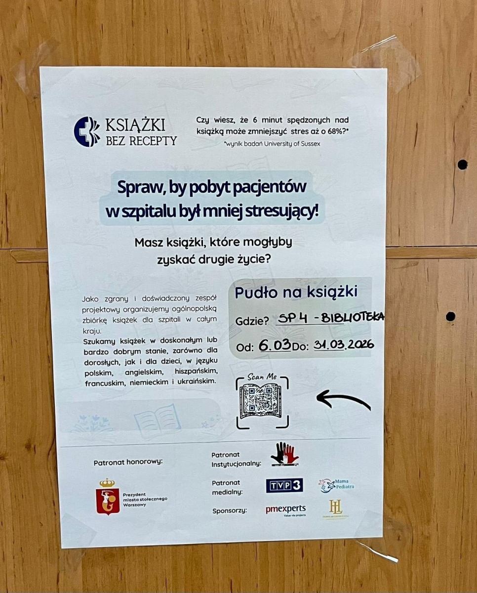 Zdjęcie w galerii na portalu naszwodzislaw.com: Książki bez recepty w Rydułtowach. Uczniowie SP4 wspierają pacjentów szpitali wiadomości z regionu