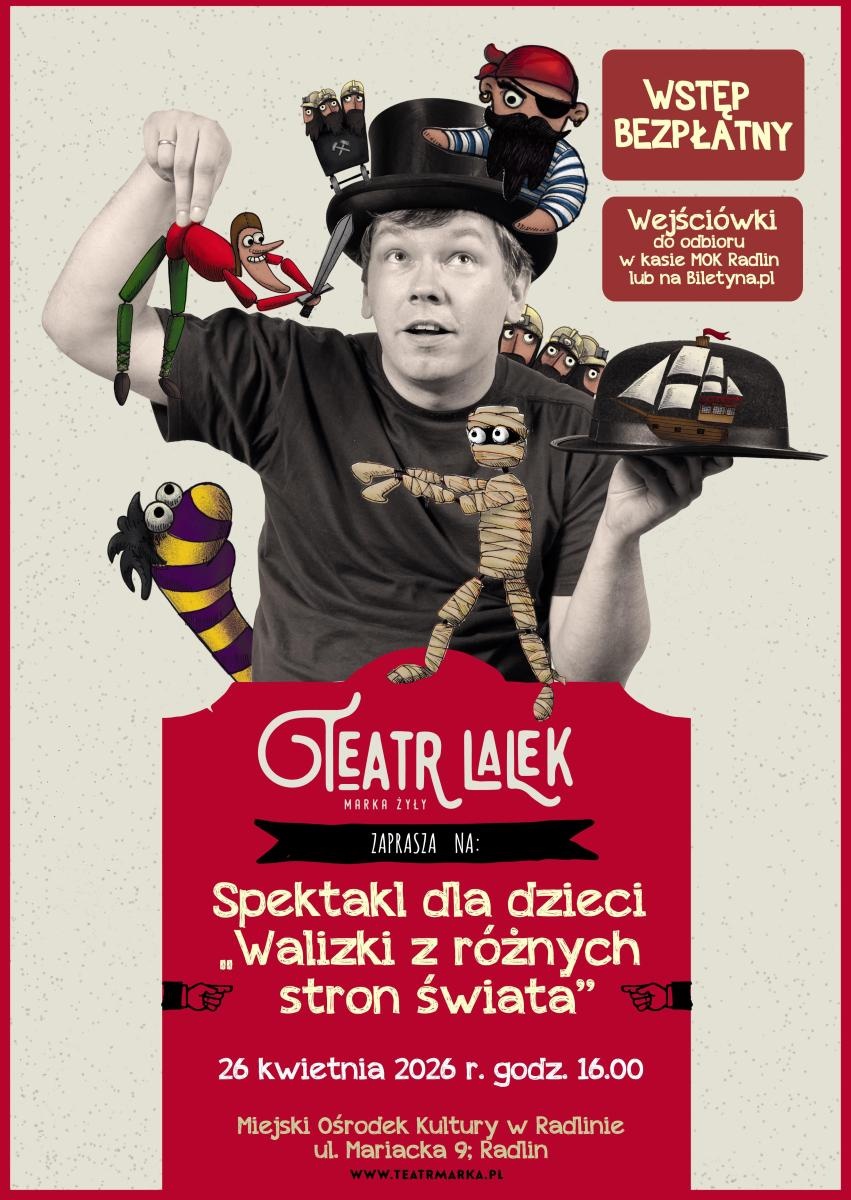 Zdjęcie w galerii na portalu naszwodzislaw.com: Walizki z różnych stron świata – ekologiczny spektakl lalkowy dla dzieci w Radlinie wiadomości z regionu