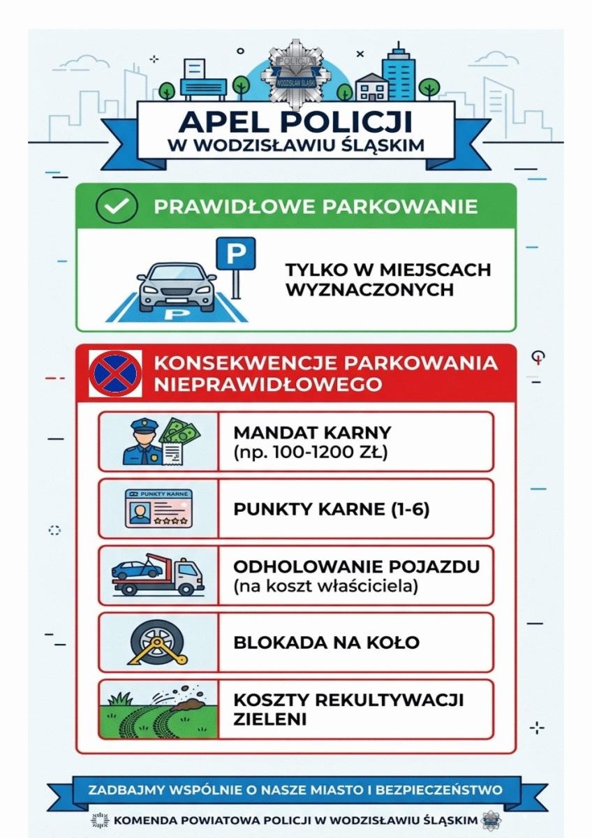 Zdjęcie w galerii na portalu naszwodzislaw.com: Parkujesz gdzie popadnie? To może kosztować czyjeś życie wiadomości z regionu