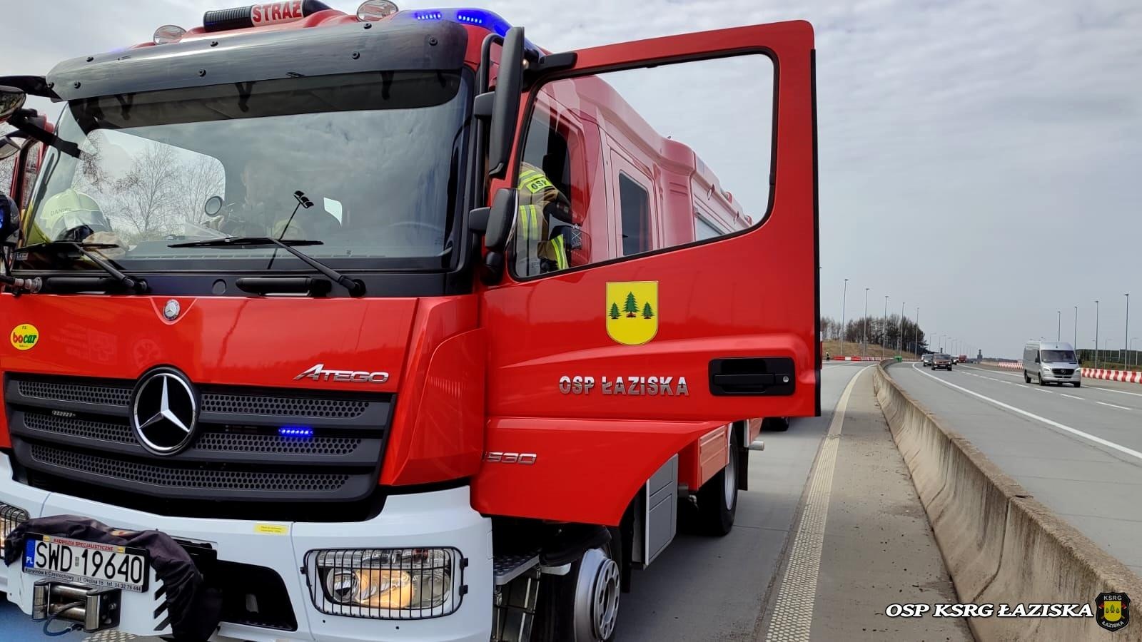 Zdjęcie w galerii na portalu naszwodzislaw.com: Alarm na A1 w kierunku Gliwic. Interweniowały polskie i czeskie służby wiadomości z regionu