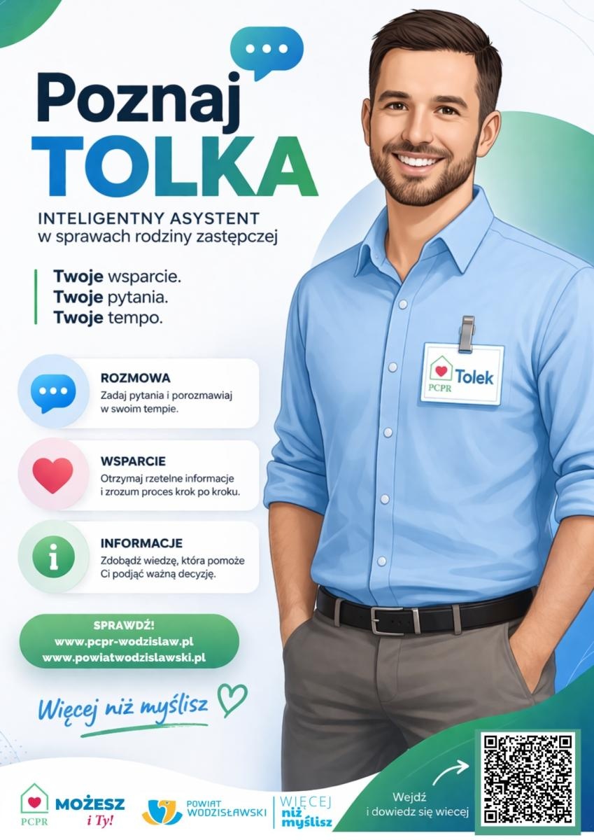 Zdjęcie w galerii na portalu naszwodzislaw.com: Sztuczna inteligencja w służbie społecznej. Tolek wspiera kandydatów na rodziny zastępcze wiadomości z regionu