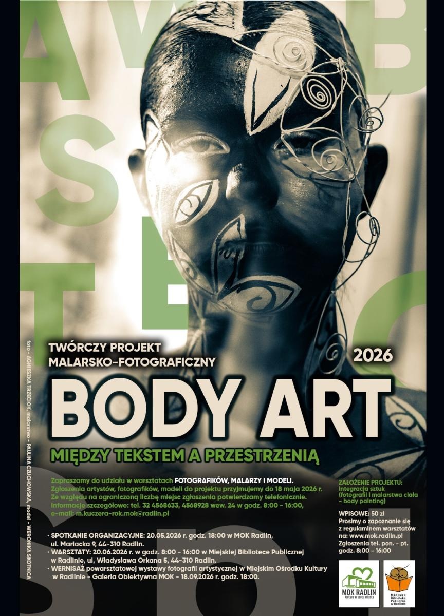 Zdjęcie w galerii na portalu naszwodzislaw.com: Body Art 2026 – Między tekstem a przestrzenią w Radlinie wiadomości z regionu