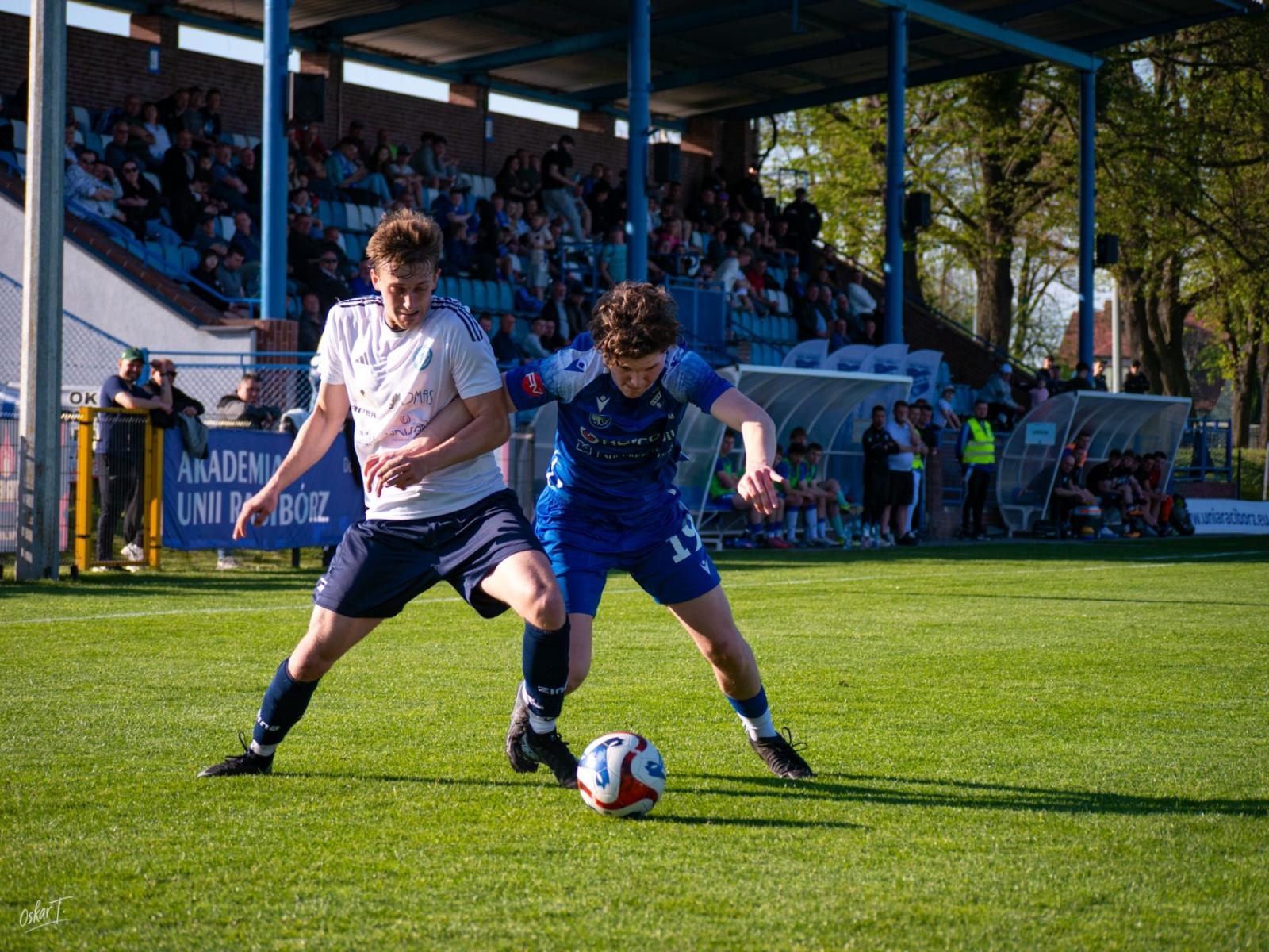 Zdjęcie w galerii na portalu naszwodzislaw.com: Wyrównany mecz i walka do końca. Unia Racibórz dzieli punkty z Naprzodem Czyżowice [FOTO] wiadomości z regionu
