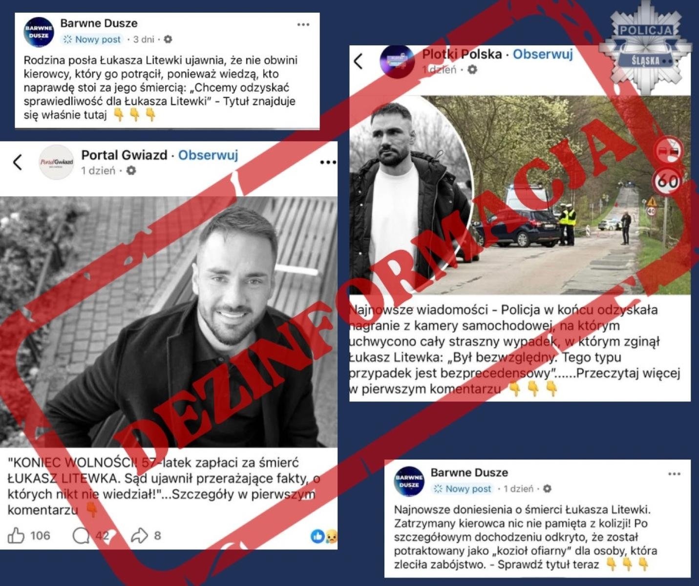 Zdjęcie w galerii na portalu naszwodzislaw.com: Dezinformacja wokół tragicznego wypadku. Policja i prokuratura dementują fałszywe informacje wiadomości z regionu