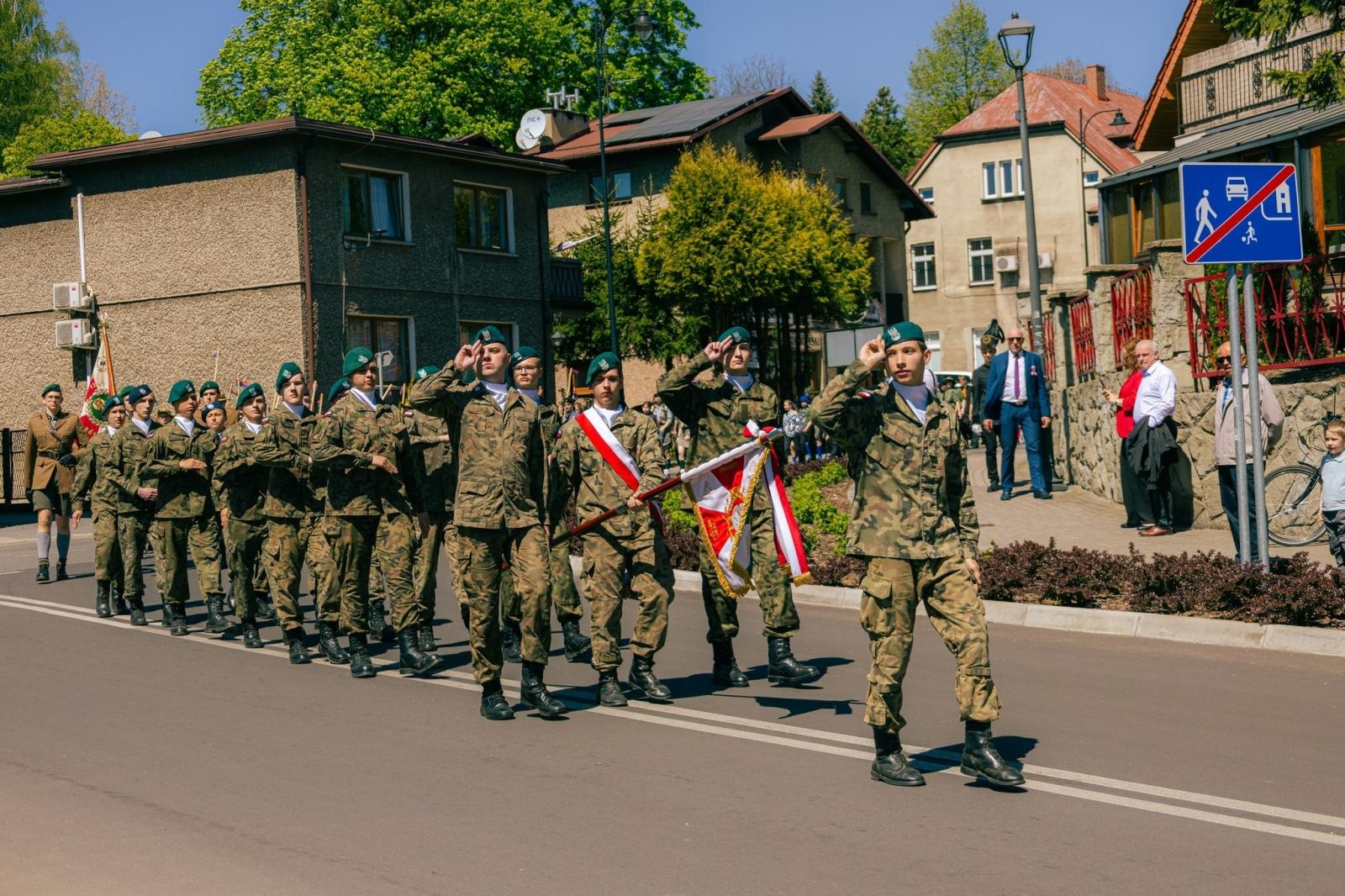 Zdjęcie w galerii na portalu naszwodzislaw.com: Wodzisław Śląski pamięta o Konstytucji 3 Maja. Uroczystości z udziałem mieszkańców i władz wiadomości z regionu