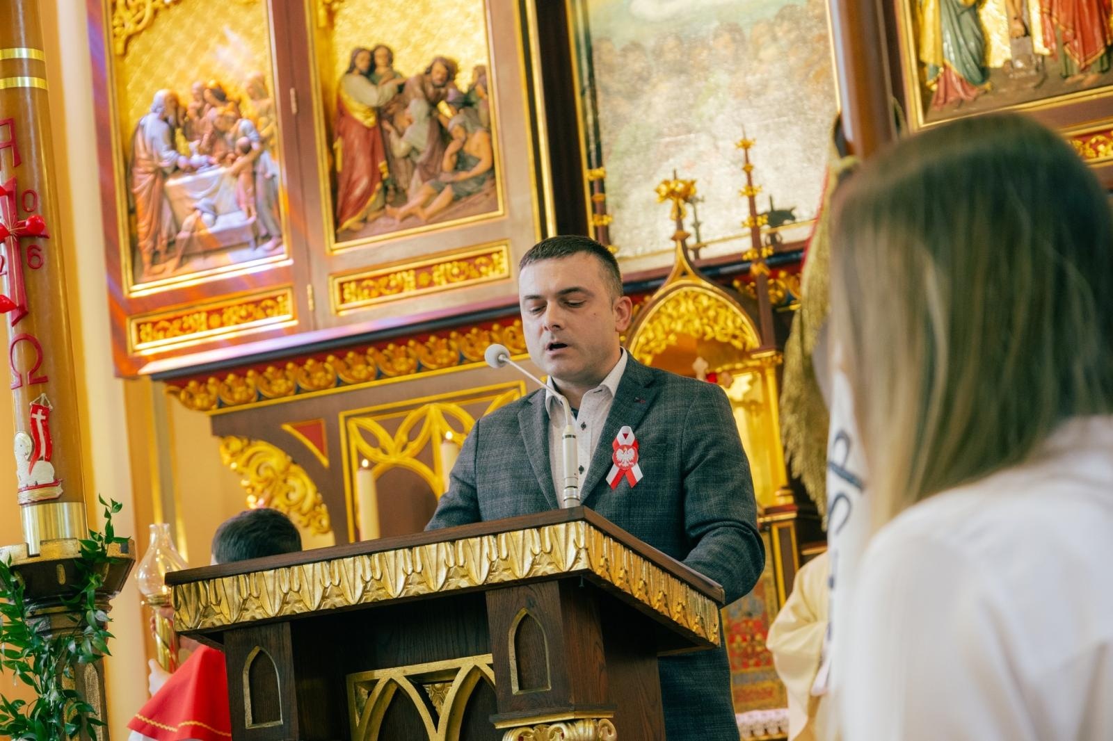 Zdjęcie w galerii na portalu naszwodzislaw.com: Wodzisław Śląski pamięta o Konstytucji 3 Maja. Uroczystości z udziałem mieszkańców i władz wiadomości z regionu