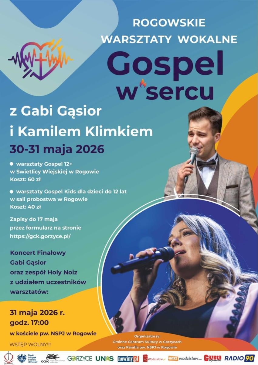 Zdjęcie w galerii na portalu naszwodzislaw.com: Rogowskie Warsztaty Wokalne Gospel w Sercu. Dwudniowe spotkanie z muzyką i wspólnym śpiewem wiadomości z regionu