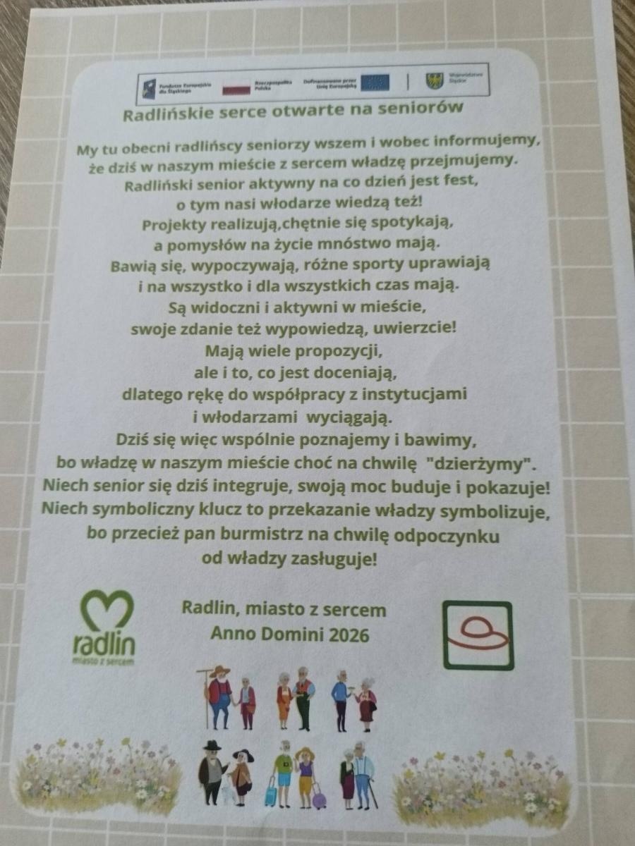 Zdjęcie w galerii na portalu naszwodzislaw.com: Senioralia w Radlinie. Symboliczne przekazanie władzy i sportowa rywalizacja seniorów wiadomości z regionu