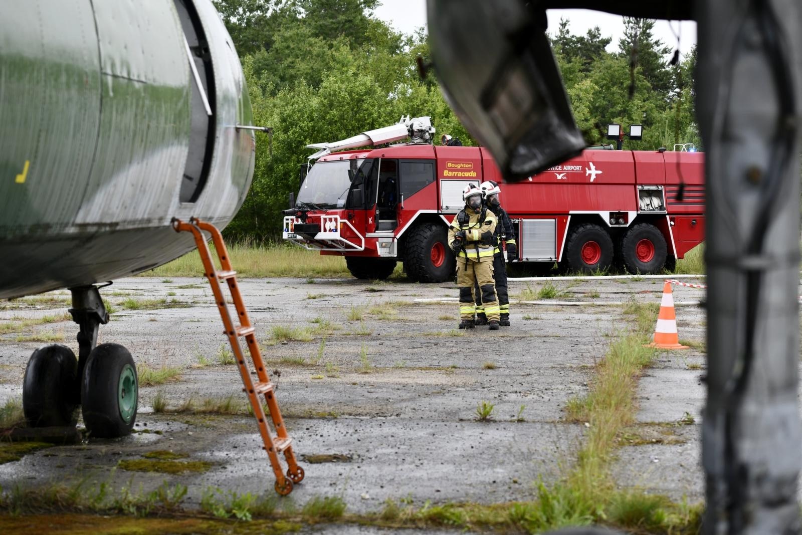 Zdjęcie w galerii na portalu naszwodzislaw.com: Izotop 2026. Ćwiczenia służb na lotnisku w Katowicach-Pyrzowicach wiadomości z regionu
