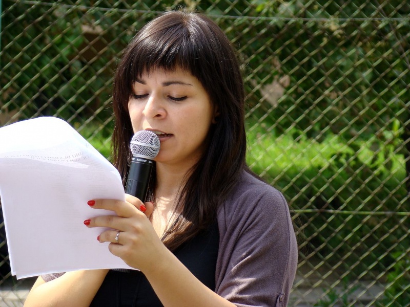 Zdjęcie w galerii na portalu naszwodzislaw.com: Radna na rowerze, Wodzik po betonie wiadomości z regionu