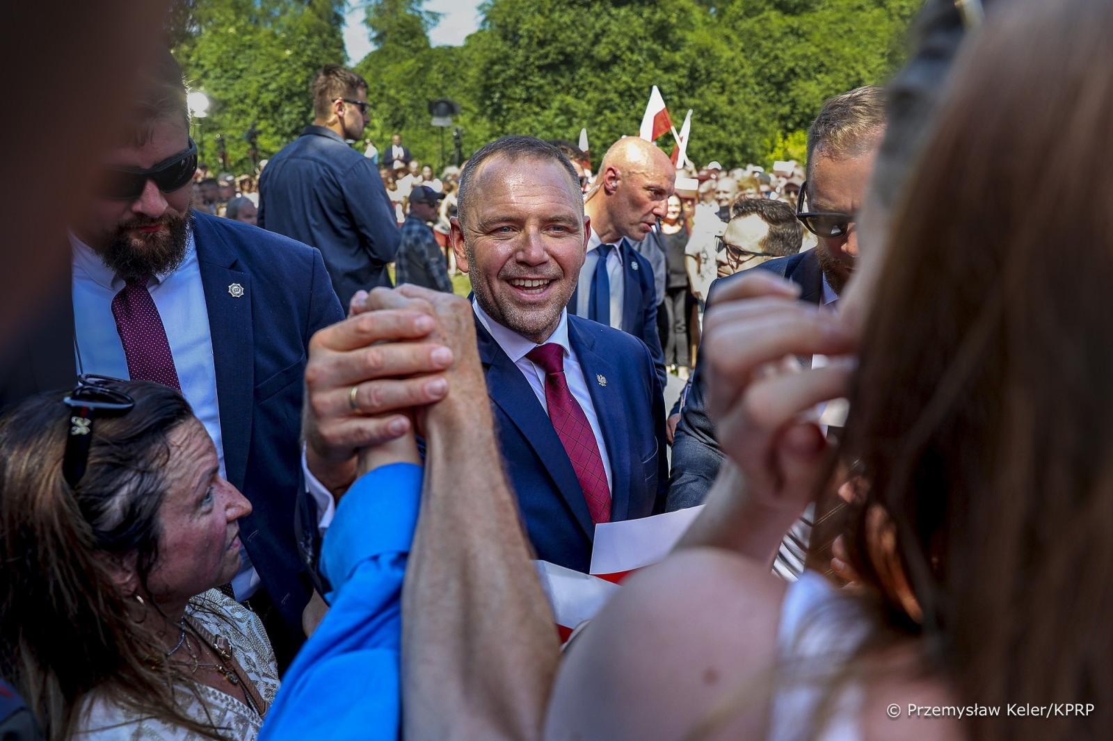 Zdjęcie w galerii na portalu naszwodzislaw.com: Narodowy Dzień Powstań Śląskich. Prezydent Karol Nawrocki w gm. Lubomia wiadomości z regionu