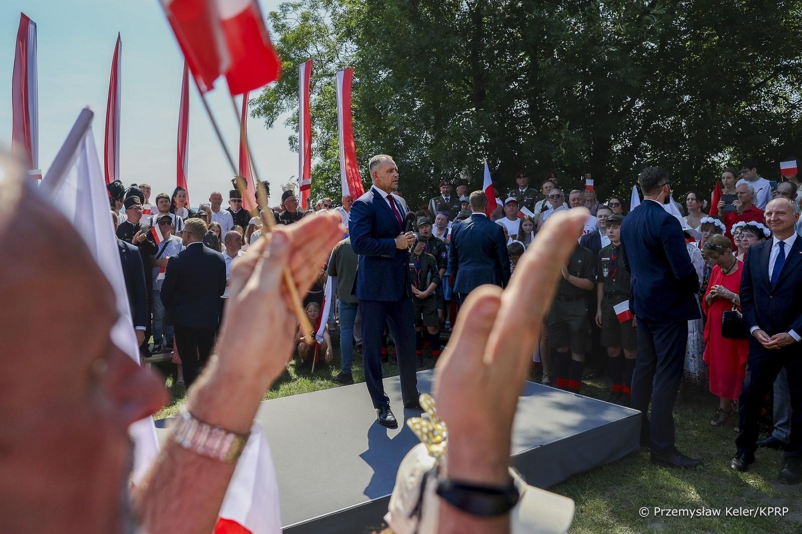 Zdjęcie w galerii na portalu naszwodzislaw.com: Narodowy Dzień Powstań Śląskich. Prezydent Karol Nawrocki w gm. Lubomia wiadomości z regionu