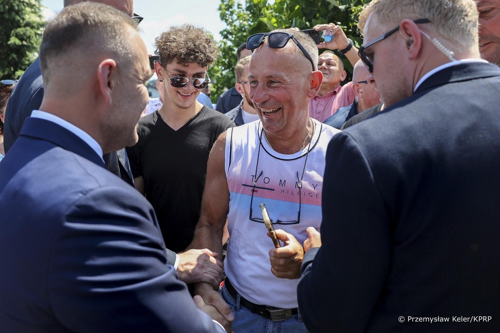 Zdjęcie w galerii na portalu naszwodzislaw.com: Narodowy Dzień Powstań Śląskich. Prezydent Karol Nawrocki w gm. Lubomia wiadomości z regionu