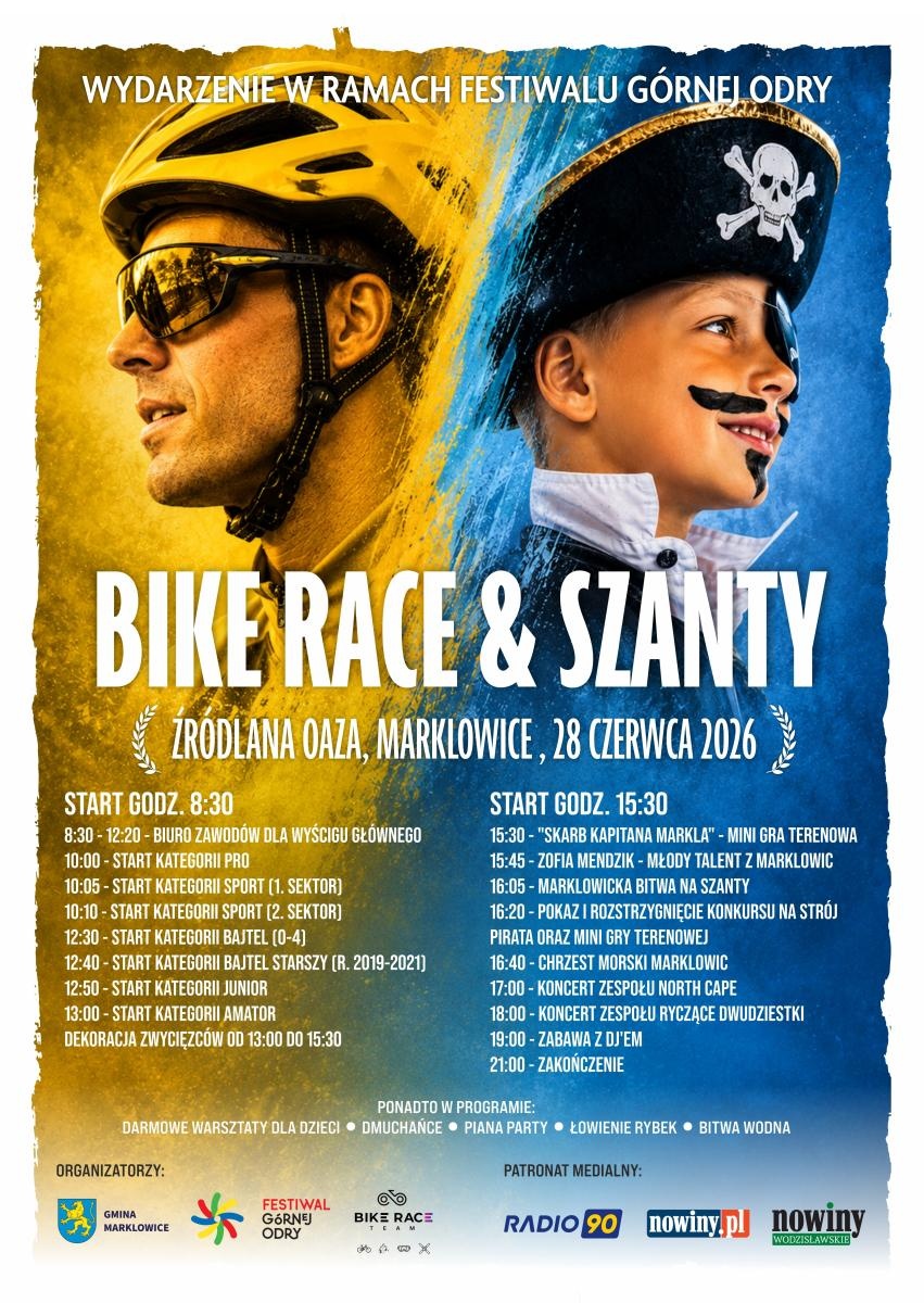 Zdjęcie w galerii na portalu naszwodzislaw.com: Bike Race & Szanty w Marklowicach. Sport, muzyka i piracka przygoda nad Źródlaną Oazą wiadomości z regionu