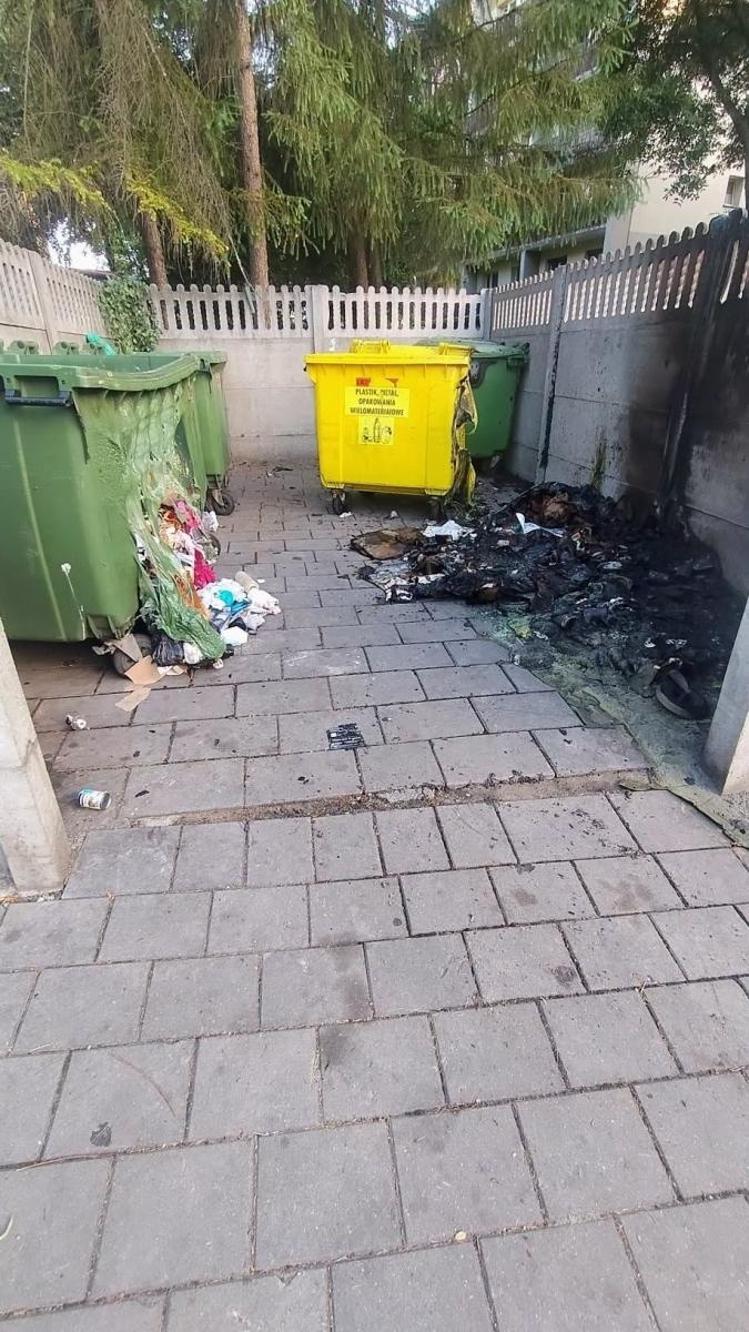 Zdjęcie w galerii na portalu naszwodzislaw.com: Kolejne podpalenie kosza na śmieci w Radlinie. Policja apeluje o pomoc wiadomości z regionu