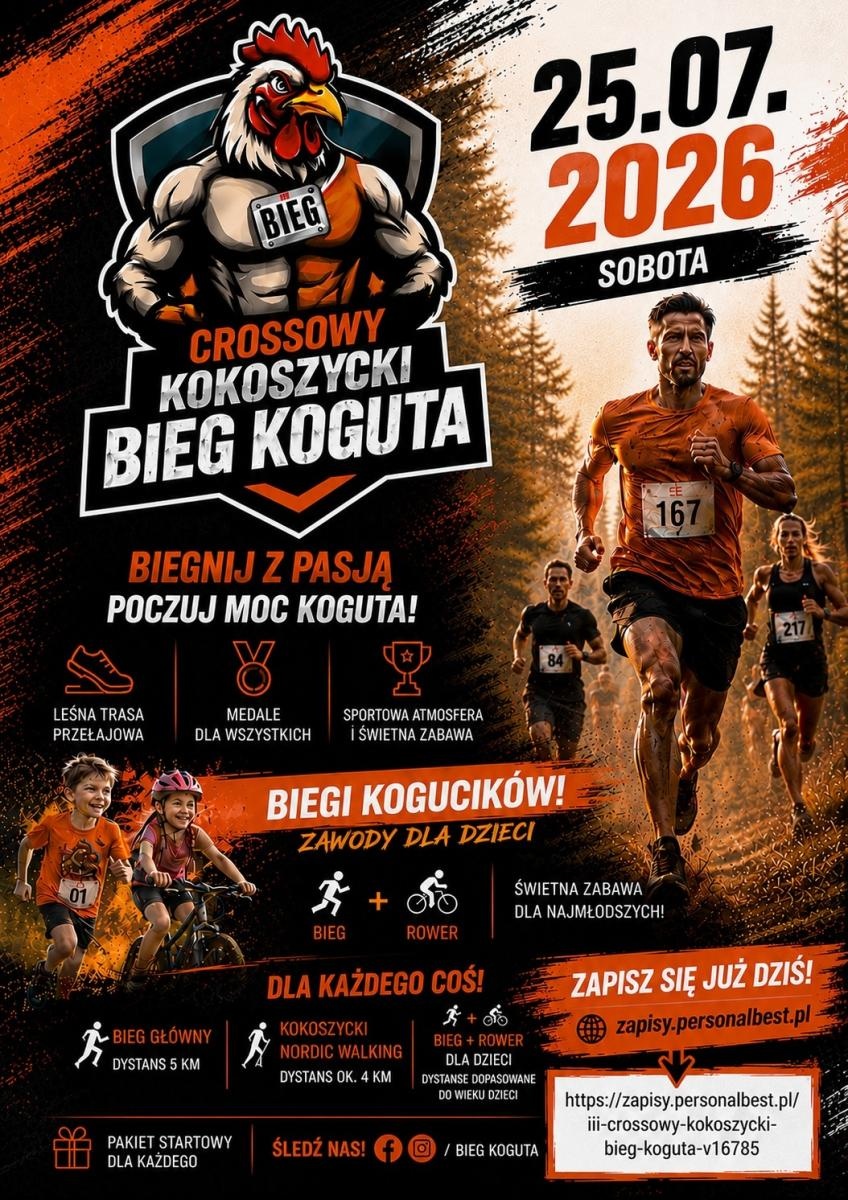 Zdjęcie w galerii na portalu naszwodzislaw.com: Kogut znów pobiegnie przez Kokoszyce. Trwają zapisy na sportowe święto wiadomości z regionu