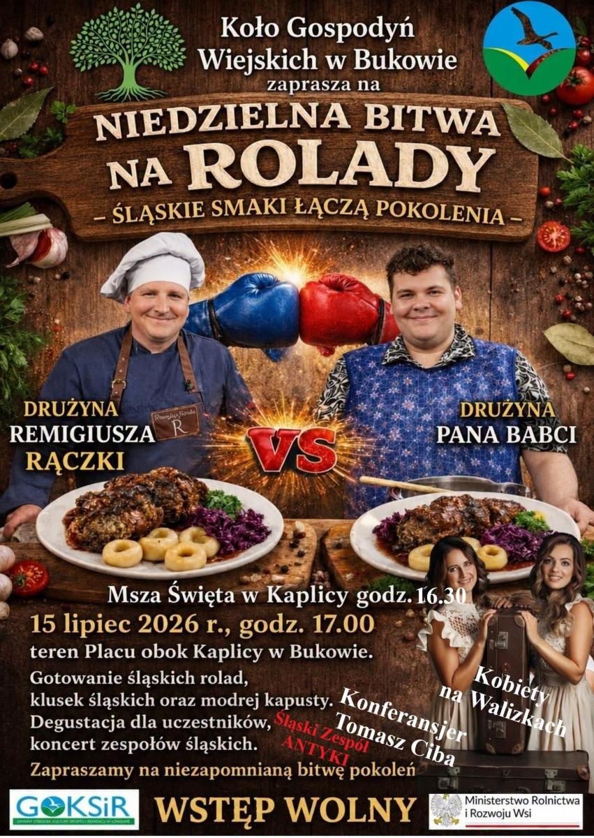 Zdjęcie w galerii na portalu naszwodzislaw.com: Rolady pójdą w ruch! W Bukowie szykuje się wyjątkowa kulinarna bitwa śląskich smaków wiadomości z regionu