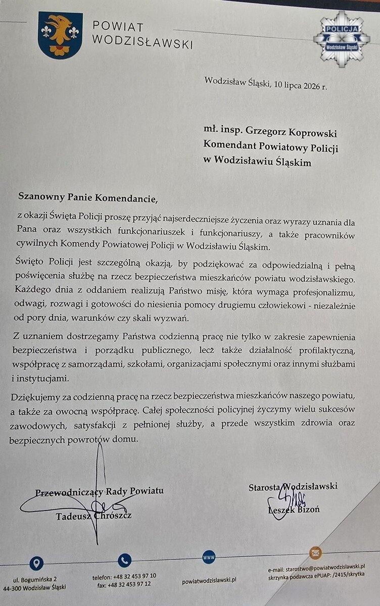 Zdjęcie w galerii na portalu naszwodzislaw.com: 74 awanse i wyjątkowe wyróżnienia. W Wodzisławiu uhonorowano policjantów wiadomości z regionu