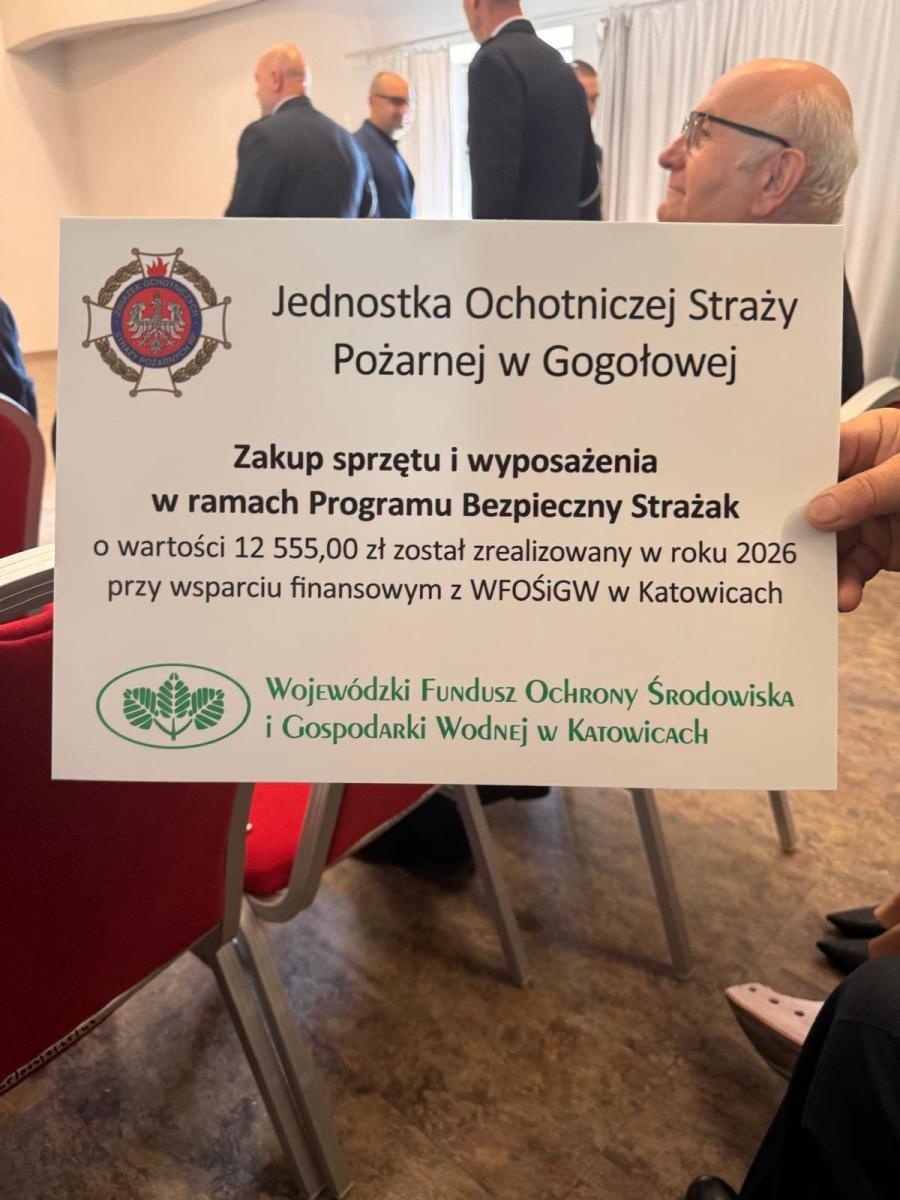Zdjęcie w galerii na portalu naszwodzislaw.com: OSP Gogołowa z nowym sprzętem. Strażacy otrzymali ponad 12,5 tys. zł wsparcia wiadomości z regionu
