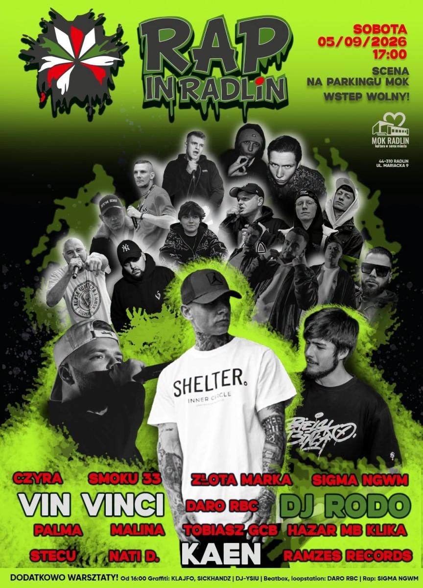 Zdjęcie w galerii na portalu naszwodzislaw.com: Rap, graffiti i beatbox w Radlinie. We wrześniu parking przy MOK zamieni się w wielką scenę wiadomości z regionu