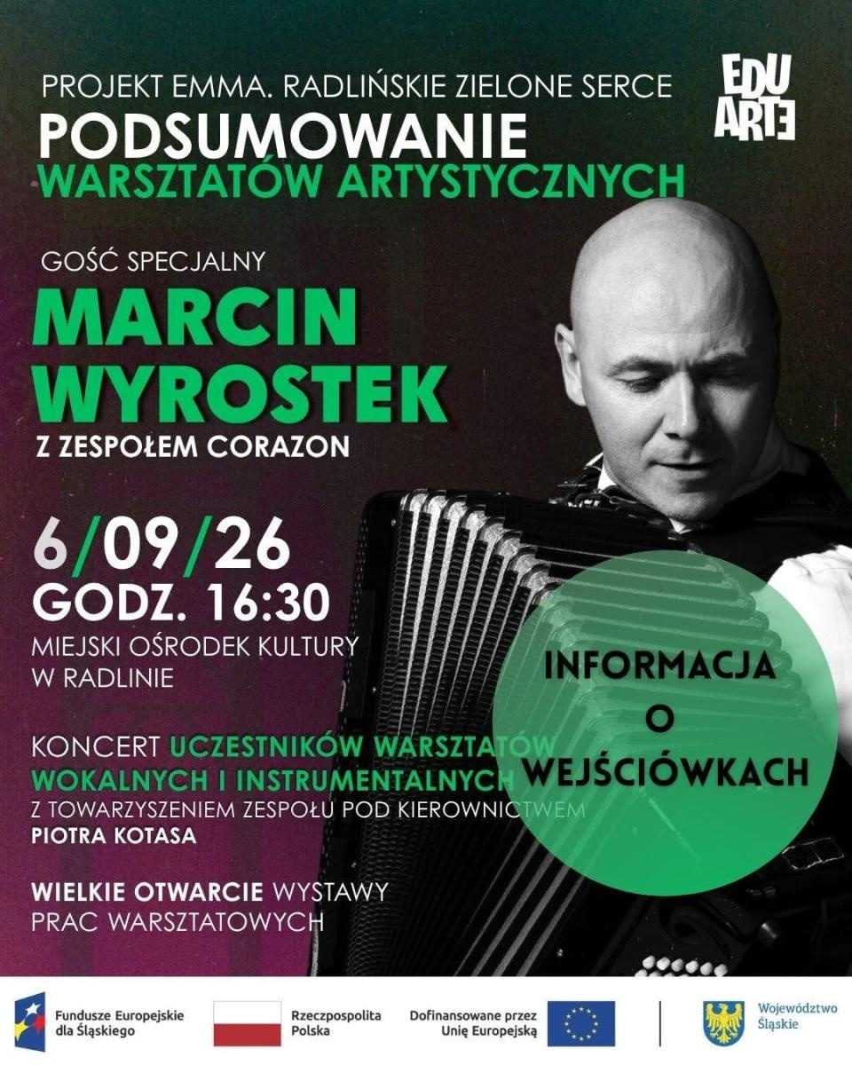 Zdjęcie w galerii na portalu naszwodzislaw.com: Wystawa, koncert i Marcin Wyrostek. Radlin zaprasza na finał warsztatów EMMA wiadomości z regionu