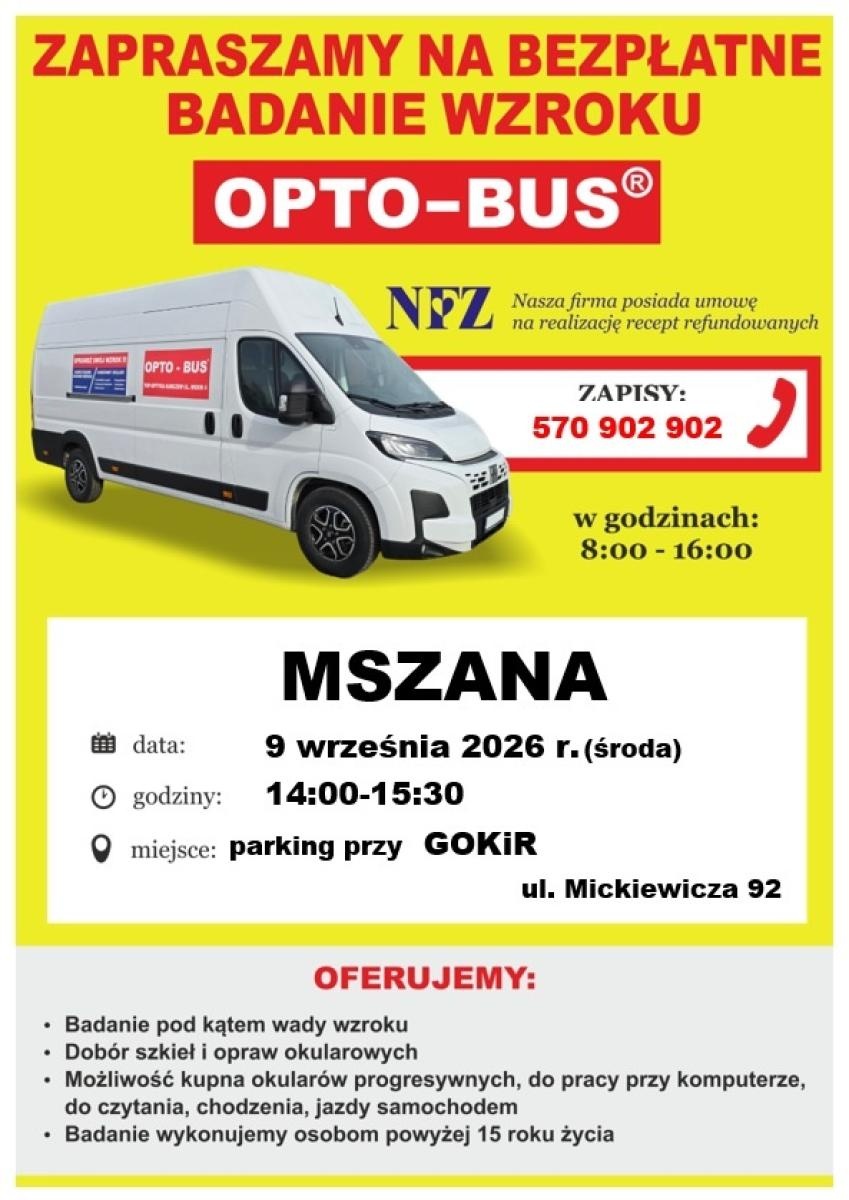 Zdjęcie w galerii na portalu naszwodzislaw.com: Bezpłatne badanie wzroku w Mszanie. Sprawdź termin i zapisz się już dziś wiadomości z regionu