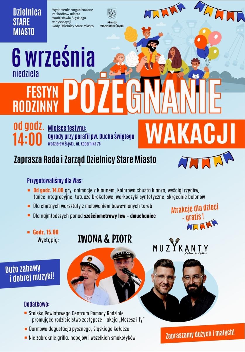 Zdjęcie w galerii na portalu naszwodzislaw.com: Pożegnanie wakacji w Wodzisławiu. Będą dmuchańce, warsztaty i śląski kołocz wiadomości z regionu