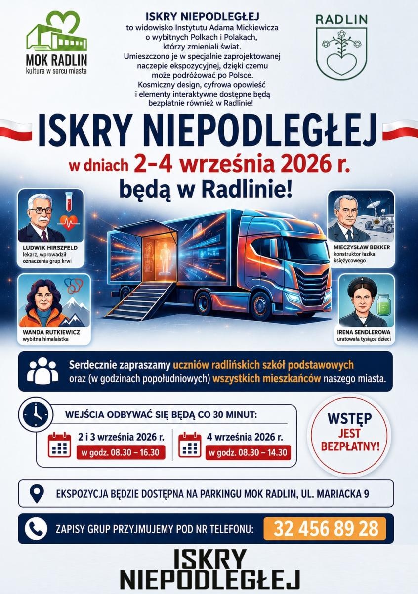 Zdjęcie w galerii na portalu naszwodzislaw.com: Iskry Niepodległej w Radlinie. Bezpłatne widowisko pokaże Polaków, którzy zmienili świat wiadomości z regionu
