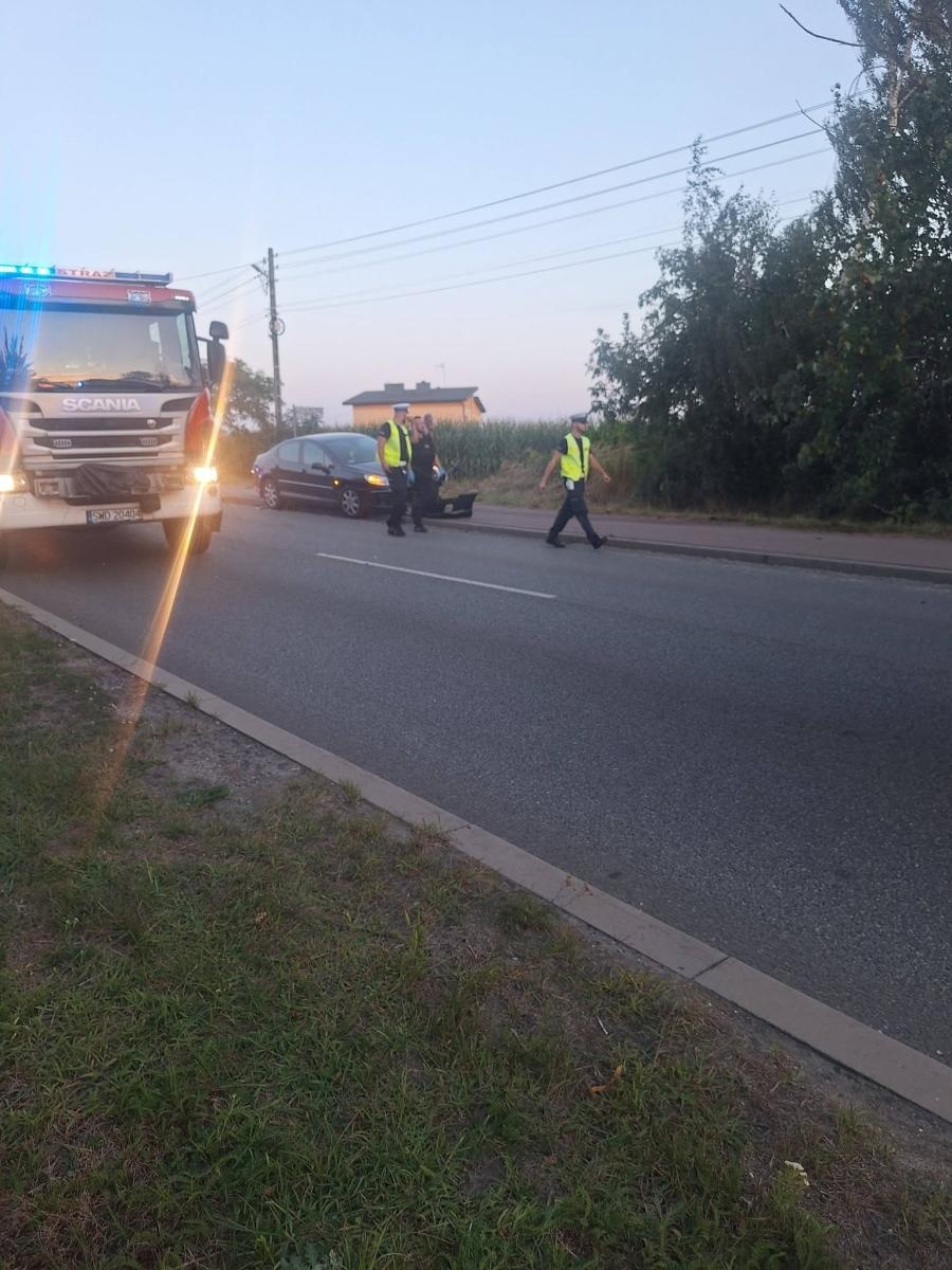 Zdjęcie w galerii na portalu naszwodzislaw.com: Tragedia na granicy Zawady i Kokoszyc. Zginął motocyklista wiadomości z regionu