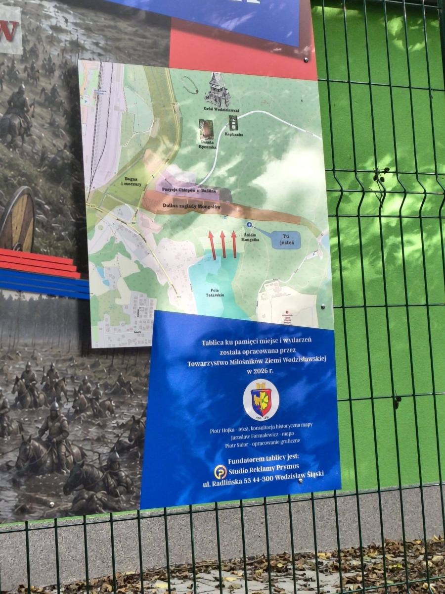 Zdjęcie w galerii na portalu naszwodzislaw.com: Mongołowie mieli ponieść tu klęskę. Tajemnicze miejsce w Wodzisławiu doczekało się tablicy wiadomości z regionu