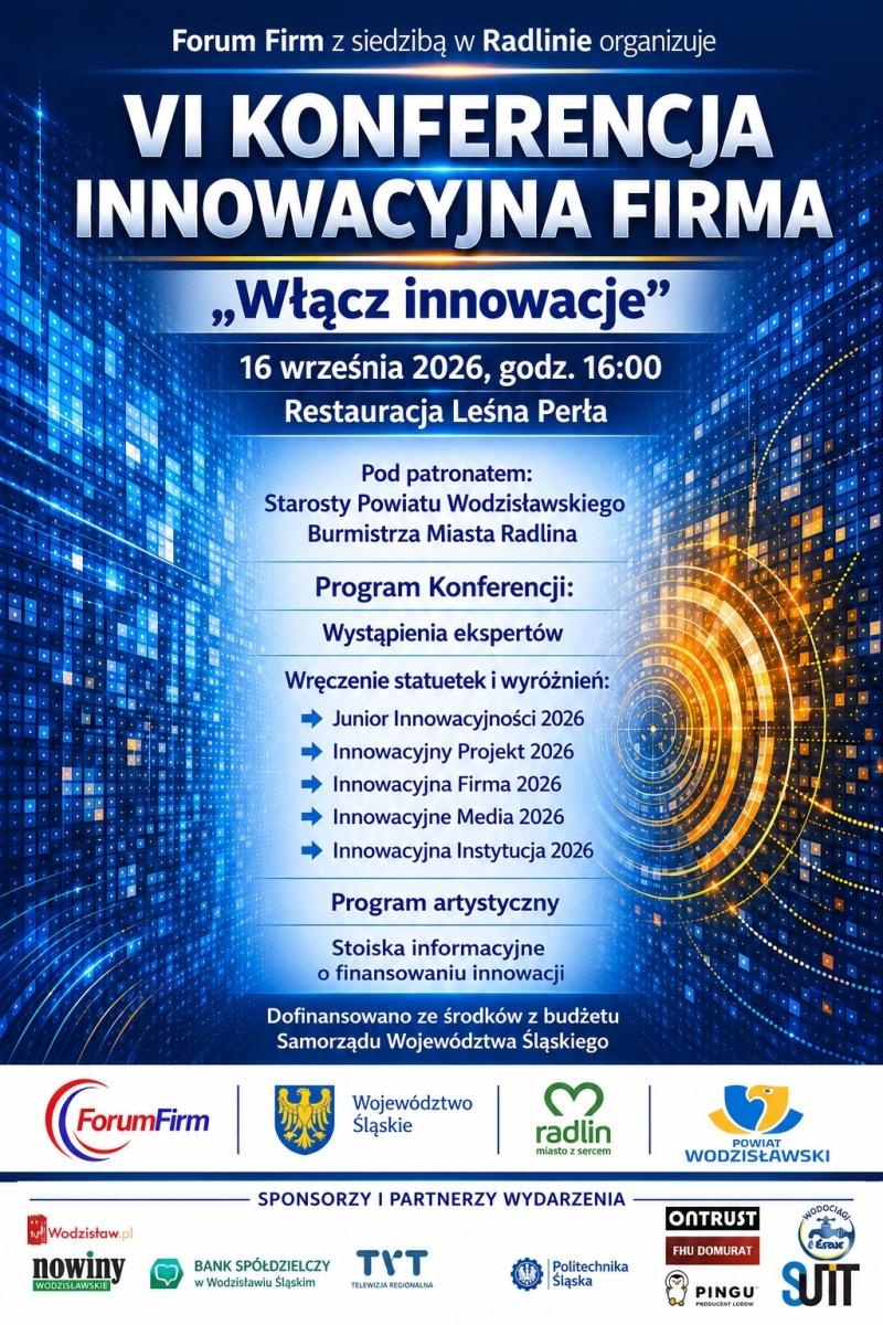Zdjęcie w galerii na portalu naszwodzislaw.com: Innowacyjna Firma po raz szósty. Będą rozmowy o technologiach, biznesie i przyszłości regionu wiadomości z regionu