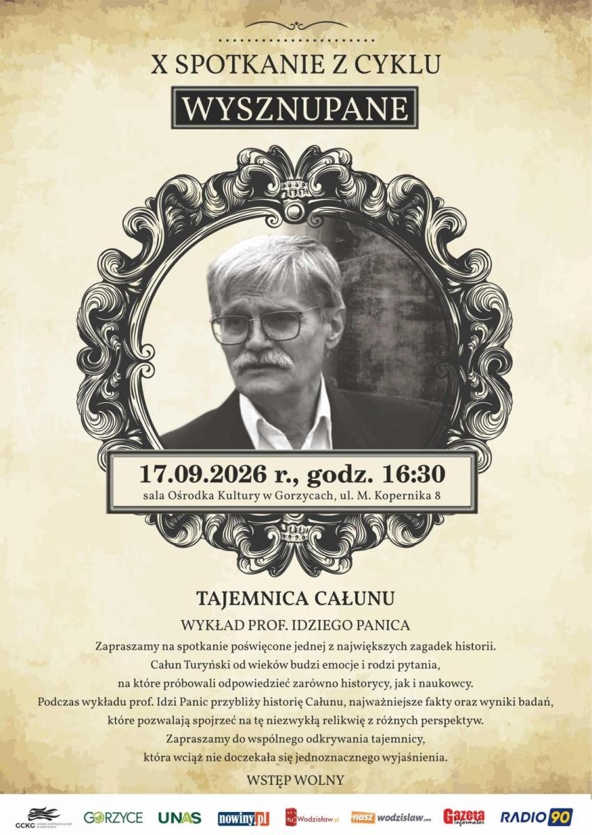 Zdjęcie w galerii na portalu naszwodzislaw.com: Całun Turyński wciąż skrywa tajemnicę. Prof. Idzi Panic opowie w Gorzycach o historii niezwykłej relikwii wiadomości z regionu