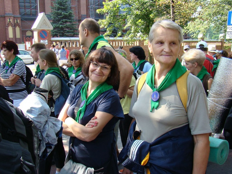 Zdjęcie w galerii na portalu naszwodzislaw.com: Turkusowi i zieloni na pątniczym szlaku wiadomości z regionu