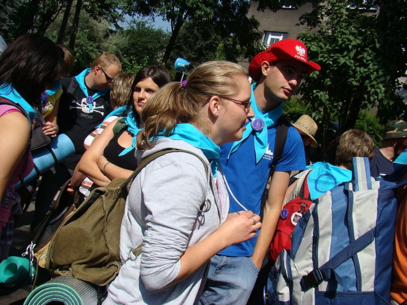 Zdjęcie w galerii na portalu naszwodzislaw.com: Turkusowi i zieloni na pątniczym szlaku wiadomości z regionu